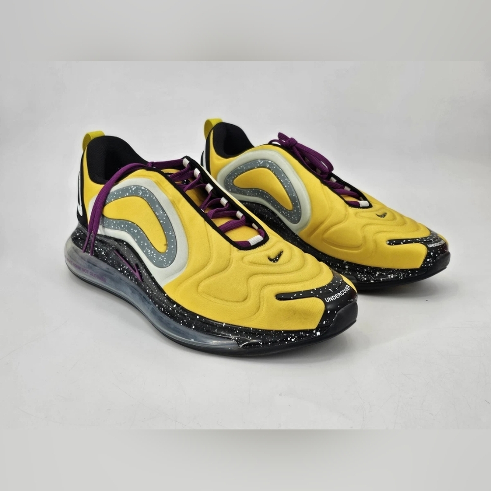 Nike Undercover X Air Max 720 Yellow Black Sneakers MEN 10 OR Women 11.5 - Picture 5 of 10